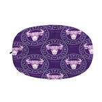 Purple Taurus Zodiac Pattern Print Car Side Mirror Covers