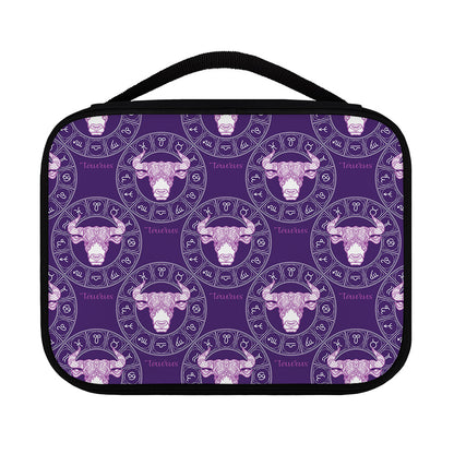 Purple Taurus Zodiac Pattern Print Classic Bible Case