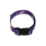 Purple Taurus Zodiac Pattern Print Dog Collar