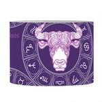 Purple Taurus Zodiac Pattern Print Drum Lamp Shade