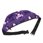 Purple Taurus Zodiac Pattern Print Fanny Pack