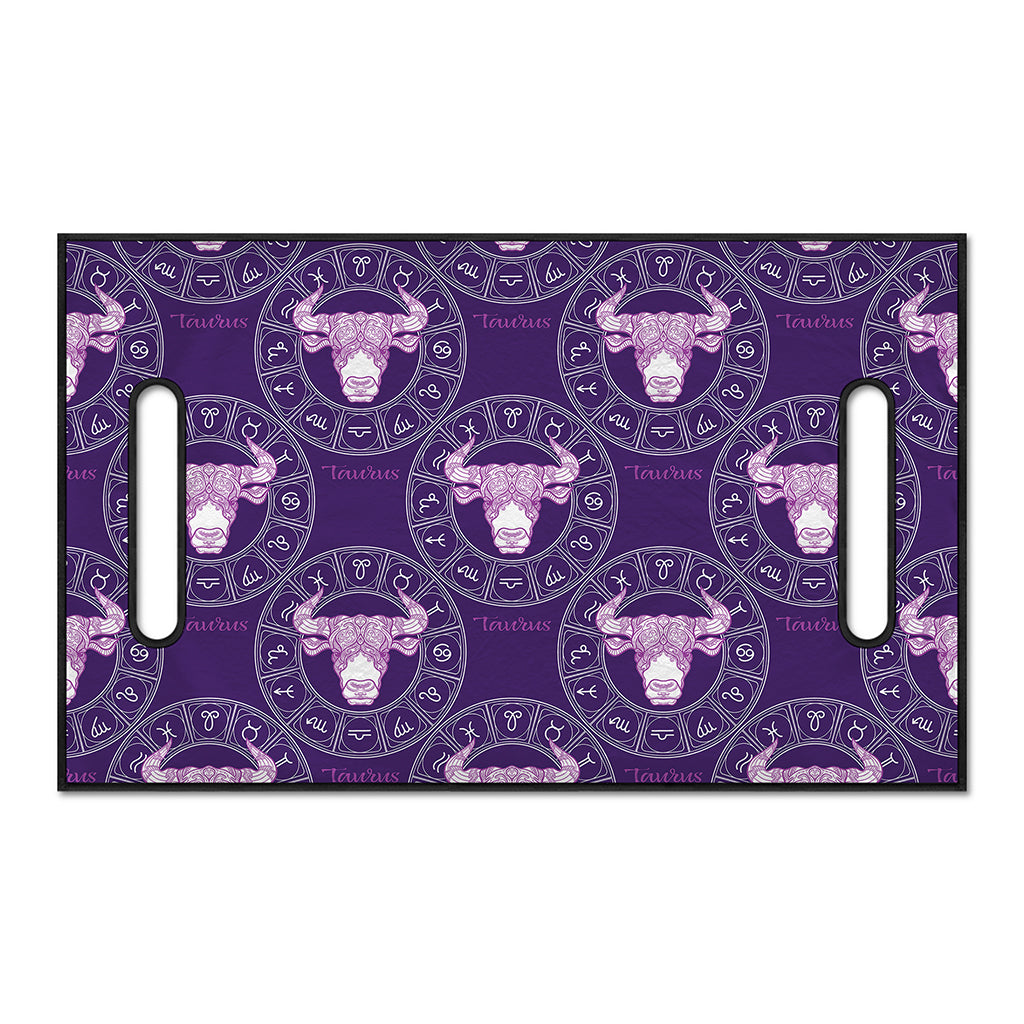 Purple Taurus Zodiac Pattern Print Golf Cart Seat Cover