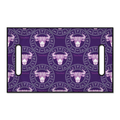 Purple Taurus Zodiac Pattern Print Golf Cart Seat Cover