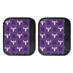 Purple Taurus Zodiac Pattern Print Handle Covers