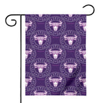 Purple Taurus Zodiac Pattern Print House Flag