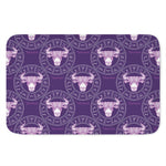 Purple Taurus Zodiac Pattern Print Indoor Door Mat