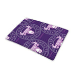 Purple Taurus Zodiac Pattern Print Pet Cooling Mat Cover