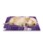 Purple Taurus Zodiac Pattern Print Pet Cooling Mat Cover
