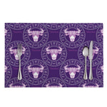 Purple Taurus Zodiac Pattern Print Placemat