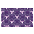 Purple Taurus Zodiac Pattern Print Polyester Doormat