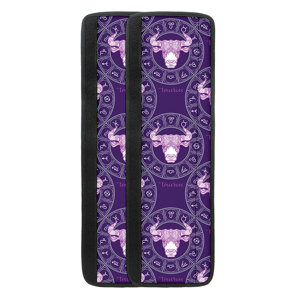 Purple Taurus Zodiac Pattern Print Refrigerator Handle Covers