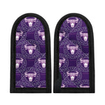 Purple Taurus Zodiac Pattern Print Skillet Handle Cover