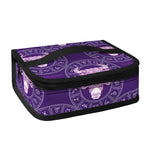Purple Taurus Zodiac Pattern Print Small Lunch Bag
