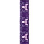 Purple Taurus Zodiac Pattern Print Table Runner