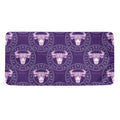 Purple Taurus Zodiac Pattern Print Towel