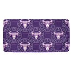 Purple Taurus Zodiac Pattern Print Towel