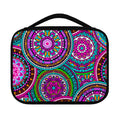 Purple Teal Circle Mandala Print Classic Bible Case