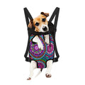 Purple Teal Circle Mandala Print Pet Carrier Backpack