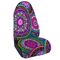 Purple Teal Circle Mandala Print Waterproof Car Seat Cover