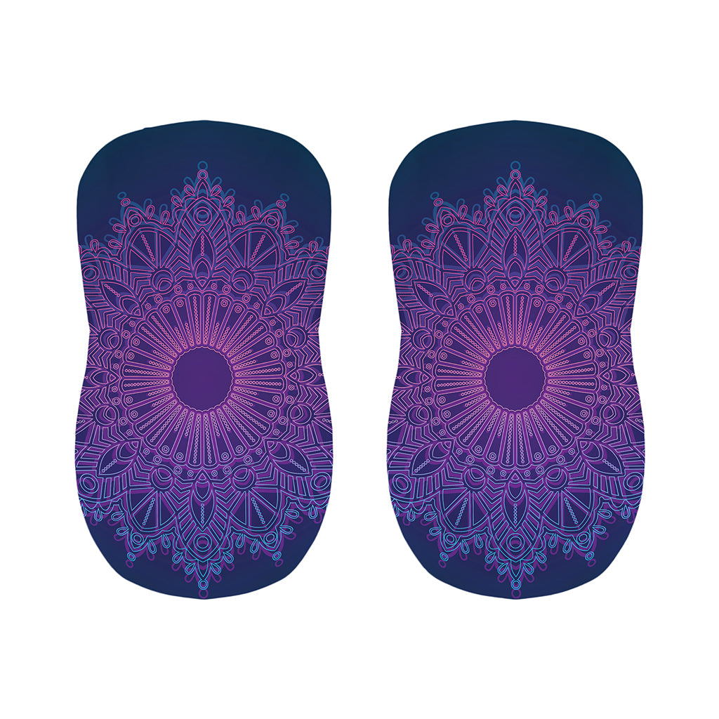 Purple Trippy Mandala Print Bar Stool Covers