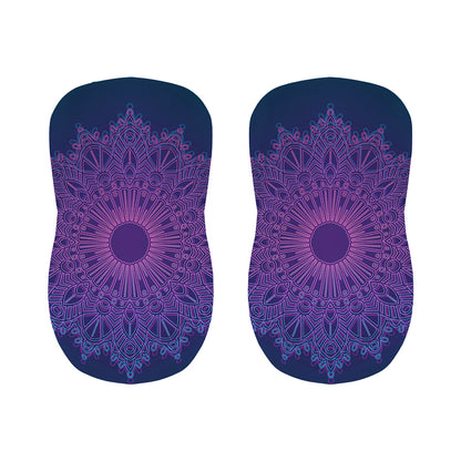 Purple Trippy Mandala Print Bar Stool Covers