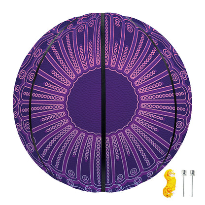 Purple Trippy Mandala Print Basketball