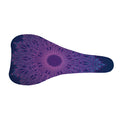 Purple Trippy Mandala Print Bicycle Seat Cover