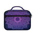 Purple Trippy Mandala Print Briefcase Bible Bag