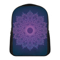 Purple Trippy Mandala Print Casual Backpack