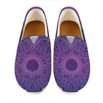 Purple Trippy Mandala Print Casual Shoes