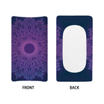 Purple Trippy Mandala Print Changing Pad Cover