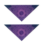 Purple Trippy Mandala Print Dog Bandana