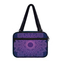 Purple Trippy Mandala Print Double Strap Bible Bag