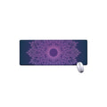 Purple Trippy Mandala Print Extended Mouse Pad