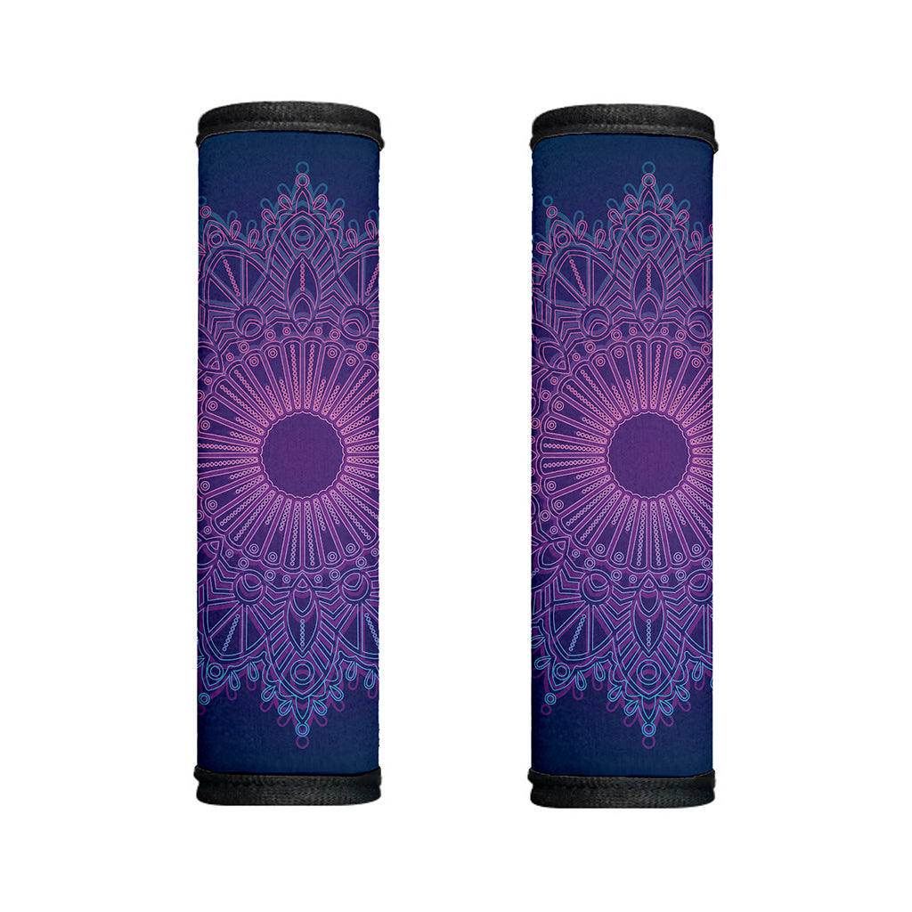 Purple Trippy Mandala Print Handle Covers