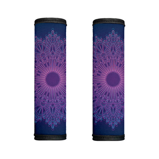 Purple Trippy Mandala Print Handle Covers