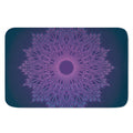 Purple Trippy Mandala Print Indoor Door Mat