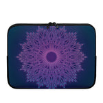 Purple Trippy Mandala Print Laptop Sleeve