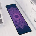 Purple Trippy Mandala Print Long Kitchen Mat