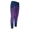 Purple Trippy Mandala Print Men's Compression Pants