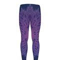 Purple Trippy Mandala Print Men's Leggings