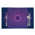 Purple Trippy Mandala Print Placemat