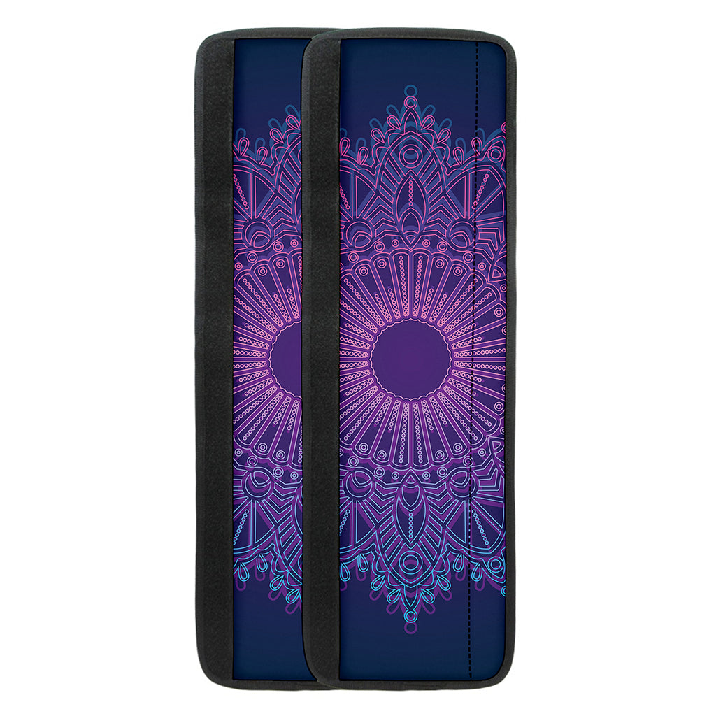 Purple Trippy Mandala Print Refrigerator Handle Covers