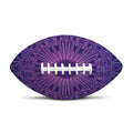 Purple Trippy Mandala Print Rugby Ball