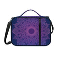 Purple Trippy Mandala Print Shoulder Strap Bible Bag