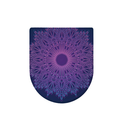 Purple Trippy Mandala Print Toilet Lid Cover