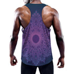 Purple Trippy Mandala Print Training Tank Top