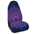 Purple Trippy Mandala Print Waterproof Car Seat Cover