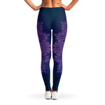 Purple Trippy Mandala Print Women's Leggings