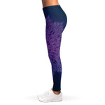 Purple Trippy Mandala Print Women's Leggings